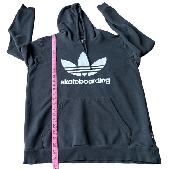 Adidas Skateboarding Men’s Black Trefoil Hoodie Lightweight Sweatshirt, Medium - Picture 10 of 10